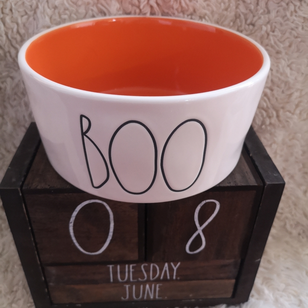 Halloween rae dunn pet bowl